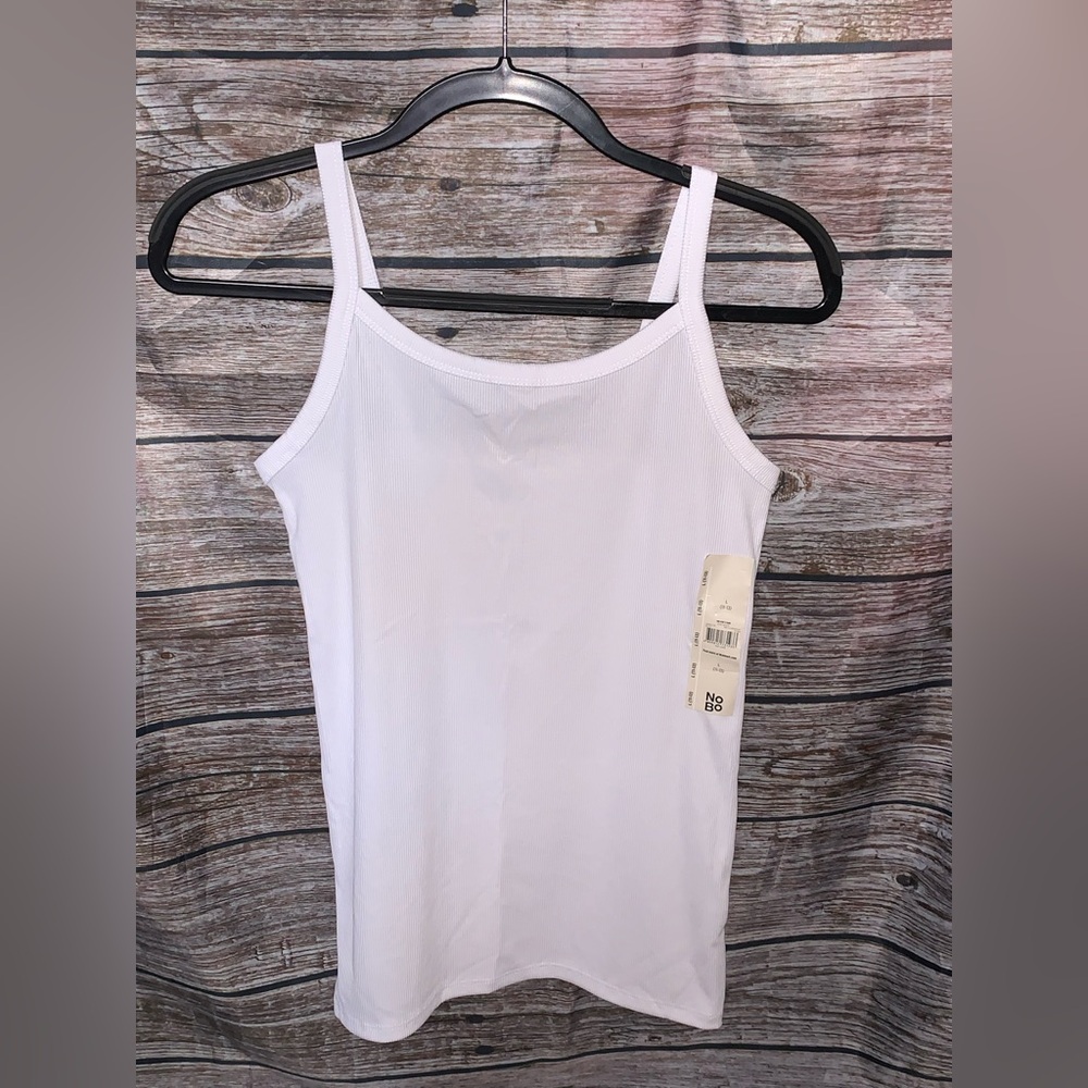 NOBO White Fitted Sleeveless Camisole
